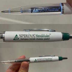 SPIRIVA HandiHaler LIGHT UP Pen Metal & Plastic Pharmaceutical RX Writes Well