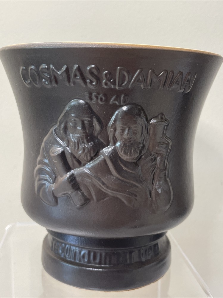 Pottery Mortar Pestle McCoy Schering Pottery Pharmacy Cosmas & Damian