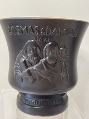 Pottery Mortar Pestle McCoy Schering Pottery Pharmacy Cosmas & Damian