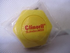 Clinoril (Sulindac MSD) Yellow Sealed Tape Measure Pharmaceutical Drug Rep Promo