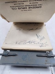 Prescription Atlas Rx Pad Paper Apothecary Druggist Pharmacy Medicine 1939 1940