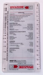 Dyazide Ruler Drug Rep Swag SK&F SmithKline Pharmaceuticals Vtg 1980 Pharma Ad