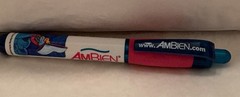 VTG AMBIEN PENLIGHT PHARMA ADVERTISING DRUG REP LOGO NEW RARE Tested-Works