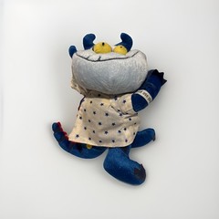 Early 2000s Protonix Plush Dragon Drug Rep Pharmaceutical Advertising Toy 6”