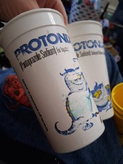 2 PROTONIX I.V. 40 mg PLASTIC CUP PHARMACEUTICAL DRUG REP ITEM As Is