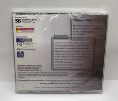 Rare Augmentin Pharmaceautical CD-ROM Media Presentation Linticular Cover – New