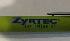 Lot Of 7 Pharma Pens Celebrex, Zoloft, Zyrtec, AcipHex, Lotrel, Aricept, Lipitor