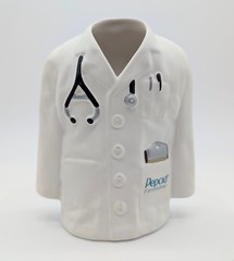 Pepsid Advertising Lab Doctor Coat Pencil Pen Holder Cup Ceramic GI Acid Reflux