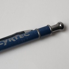 Zyrtec Blue Silver Heavy Metal Medical Drug Rep Pharmaceutical Pen Collectible