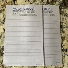 oxyContin pad Tablet paper COLLECTIBLE VINTAGE BRAND CII Read