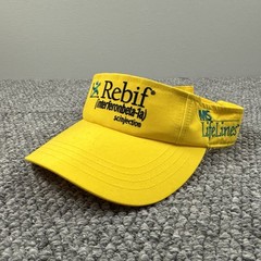 Vintage Drug Rep Rebif MS Yellow Visor Pharmaceutical Advertisement