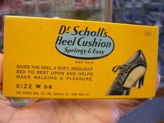 Antique Vtg Medical Dental Pharmacy – Dr. Scholl’s Heel Cushion – Empty Box
