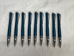 Lipitor Drug Rep Pens Pharma Heavyweight Metal Promo Tested Works Lot of 9