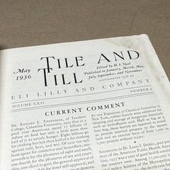 Tile And Till Magazine Eli Lilly And Company May 1936 Indianapolis Indiana