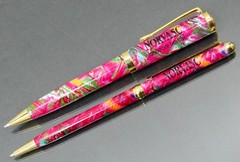 Unique Colorful Norvasc Metal PENS Drug Rep Pharmaceutical Advertising Lot of 2
