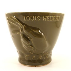 Schering Louis Herbert Rx APOTHECARY MORTER Olive Green Ceramic