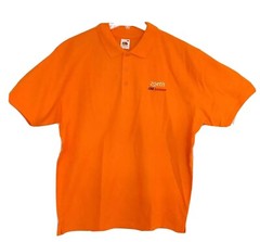 ZOETIS Collectible Orange Golf Shirt – Size XL Short Sleeves