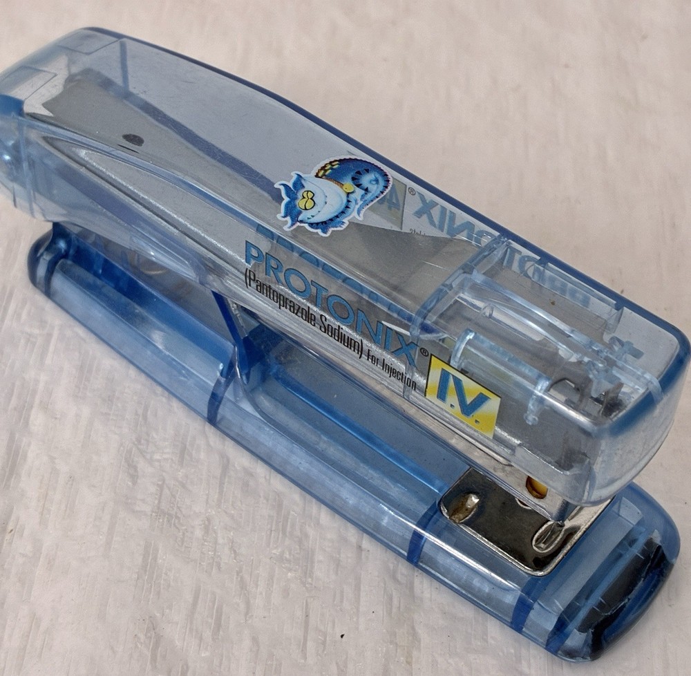 Protonix I.V. STAPLER Drug Rep Pharmaceutical Promo Advertising Gerdie Monster