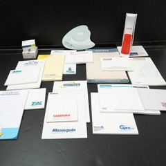 Drug Rep Pharmaceutical Partial Sticky Notes Stapler Pharma Lot Vtg