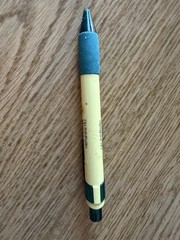 Green & Yellow Namenda LOGO Clicky PEN Drug Rep Pharmaceutical Advertising WORKS