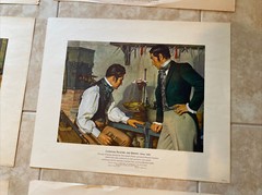 A HISTORY OF PHARMACY IN PICTURES by Parke, Davis & Co. Set of 6 Prints