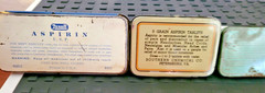 Vintage Pharmacy-Medicine Advertising ASPIRIN tins 13 pcs
