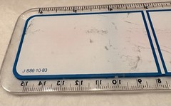 VTG 1983 MEAD JOHNSON QUIBRON-T SR 6″ PLASTIC RULER PHARMA REP LOGO