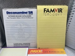 9 Pc Doctor Medical Prescription Pad Notepad Mix Lot Used