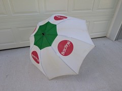 Vintage Bactine Pharmaceutical Umbrella Plastic Handle Miles Labs Advertising