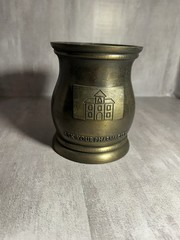 Vintage Schering Brass Mortar College Of Pharmacy Heavy 2001 Z1