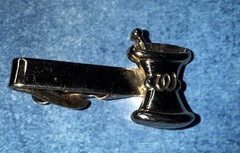 Walgreens Pharmacy Gold Mortar and Pestle Tie clip