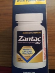 Zantac 360 Maximum Strength, 20Mg Tablets, 90 Ct (new/seled)