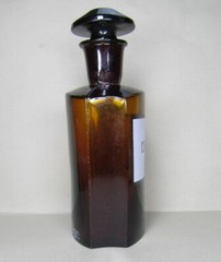 Vintage Medical Science Glass Bottle COLLODIUM ,Amber color,Germany №14727