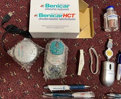 Pharmaceutical Advertising drug rep promotional collectible pens toys disk RARE!