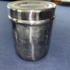 Vollrath Stainless Steel Canister 5″x4″ Vintage Medical with Lid 8801
