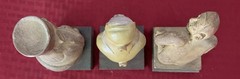3 Vtg Maya Mochica Medicine Man Schering Pottery Pharma Cream Ad