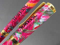 Unique Colorful Norvasc Metal PENS Drug Rep Pharmaceutical Advertising Lot of 2
