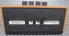 Vintage Manual Day Month Calendar John Hong Kong 1970’s Service No. 654
