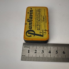 Antique German Panflavin Pastilen BAEYR Medical Empty Tin Box c.1930 #6083