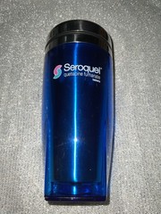 Seroquel 16 Oz Stainless Steel Travel Mug Pharmaceutical Drug Rep Promo Advert