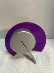 Drug Pharma Neurontin Space Age Purple Promo Desk Clock Tested Working 2835