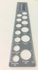 CIBA-GEIGY Medical Collectible 1989 Voltaren 12 inch Ruler-Ring Sizer
