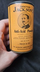 Doctor Jackson’s Anti-Acid Powder Zanesville Ohio New Old Stock Container