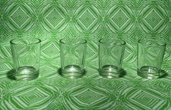 Vintage Glass Medicine Cups Lot of 4 🧪 Apothecary Pharmacy 1oz Mid Century