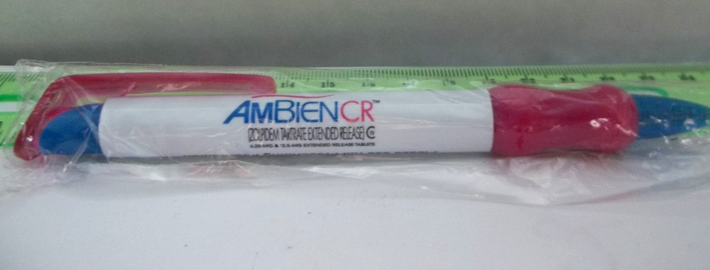 Promotional Pharma Pen NOS – Plastic Medium Weight – AMBIEN CR