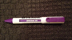 3 Vintge Pharmaceutical Drug Rep Promo Purple Pens (One is Unique)