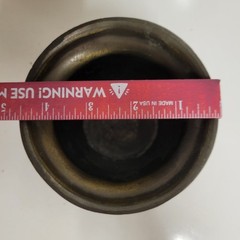 Vtg Coricidin Heavy Brass 4″ Tall Mortar & 6″ Pestle Apothecary Pharmacy Rx