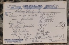 100 antique prescriptions (1912): Opium, Poppy, Dionin, Codeine & Anodyne