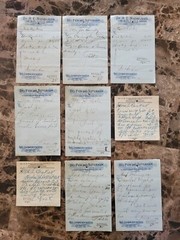 File box & 101 antique prescriptions (1913) – Codeine, Anodyne, Poisons