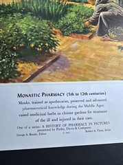 A HISTORY OF PHARMACY IN PICTURES 1954 PRINT#11 Great Gift For Doctor 22″×18″
